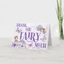 Search for purple butterfly thank you cards Fairy