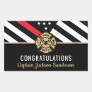 Search for retired firefighter stickers Thin red line flag