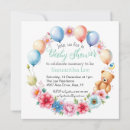 Search for unisex baby shower invitations Floral