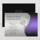 Search for purple black silver wedding invitations Floral