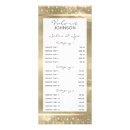 Search for salon service menu rack cards Gold