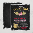 Search for rock n roll baby shower invitations Rockstar
