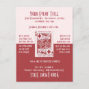 Search for game wedding invitations Red