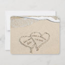 Search for hearts sand save the dates Beach