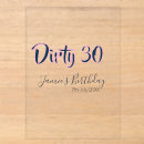 Search for 30 birthday invitations Calligraphy typography elegant