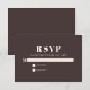 Search for brown rsvp cards Trendy