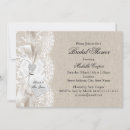 Search for burlap lace bridal shower invitations Bow