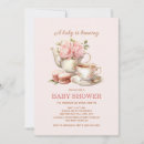 Search for baby is brewing tea invitations Modern