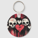 Search for red skull key rings Goth