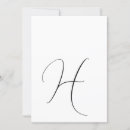 Search for classic monogram wedding invitations Initial