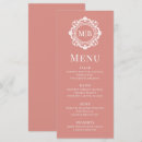 Search for rose gold menus Reception