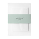 Search for green invitation belly bands Minimal