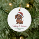 Search for wiener dog christmas tree decorations Dachsund