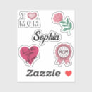 Search for i love mama stickers Flower
