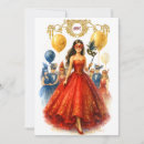 Search for ruby red and gold invitations For her
