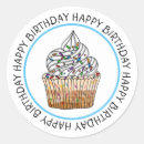 Search for happy birthday cupcake stickers Sprinkles