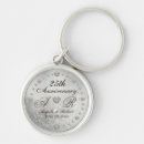 Search for 25th silver key rings Couple