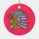 Search for american indian chief christmas tree decorations Headdress
