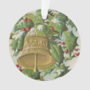 Search for vintage bells christmas tree decorations Holly