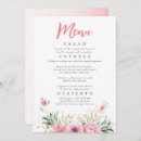 Search for cute menus Floral