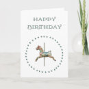 Search for carousel birthday cards Horse