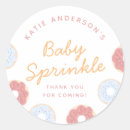 Search for pastel pink baby shower stickers Blue and pink