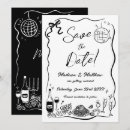 Search for squiggly invitations Black and white