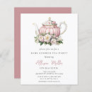 Search for tea party baby girl shower invitations Floral