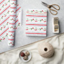 Search for cherries wrapping paper Red