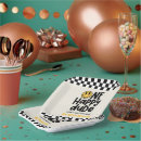 Search for black and white checkered paper plates For kids