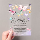 Search for acrylic baby shower invitations A little butterfly