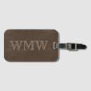 Search for leather luggage tags Initials