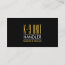 Search for handler business cards K9 unit