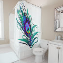 Search for peacock feather shower curtains Tropical