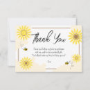 Search for bee thank you cards Sunflower