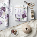 Search for floral watercolor wrapping paper Purple