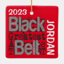 Search for black belt christmas tree decorations Martial arts
