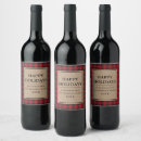 Search for happy holiday wine labels Rustic