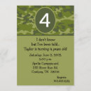 Search for camouflage party invitations Camping