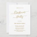 Search for white gold christmas invitations Classic