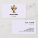 Search for zoo business cards Giraffe