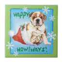 Search for english bulldog christmas decor Holly