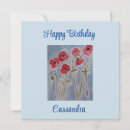 Search for red poppy birthday cards Blue