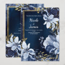 Search for blue and gold wedding invitations Flowers