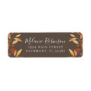 Search for rustic country return address labels Autumn