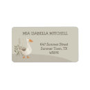 Search for goose return address labels Watercolor