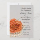 Search for orange engagement party invitations Elegant