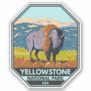 Search for yellowstone bison stickers Yellowstone national park