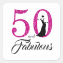 Search for 50th birthday glitter stickers 50 and fabulous