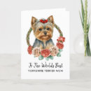 Search for yorkshire terrier mothers day cards Dog mum